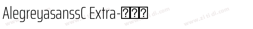 AlegreyasanssC Extra字体转换
